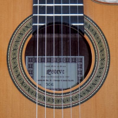 Esteve 3CE cutaway classical crossover guitar w/ electronics image 6