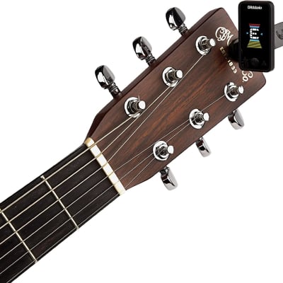 D'Addario D'Addario Accessories Guitar Tuner - Eclipse Headstock Tuner - Clip On Tuner for Guitar - Great for Acoustic Guitars & Electric Guitars - Quick & Accurate Tuning - Black 2022 image 4
