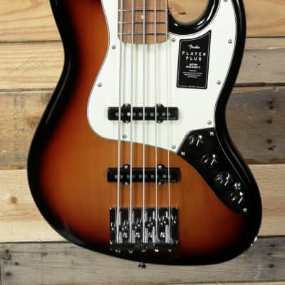 Fender Player  Plus Jazz Bass V 5-String 3-Tone Sunburst w/ Gigbag image 2