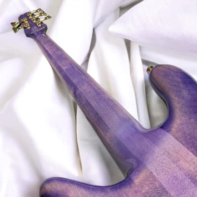 Spector USA NS-5XL, Ultra Violet Gloss w/ Pau Ferro and Haz-Lab Preamp *IN STOCK* image 19