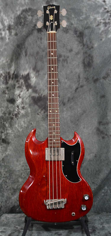 Gibson EB-0 SG 4 String Short Scale Bass Vintage 1964 Cherry Red w Hardshell Case & FAST Shipping image 1