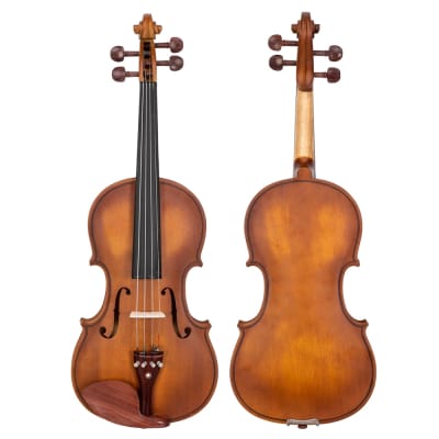 Glarry GV103 4/4 Spruce Panel Violin Matte Natural image 4
