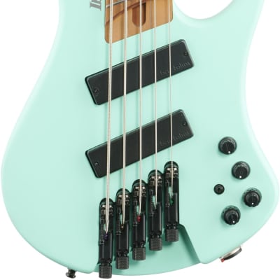 Ibanez EHB1005MS Bass Guitar (with Gig Bag), Matte Sea Foam Green image 2