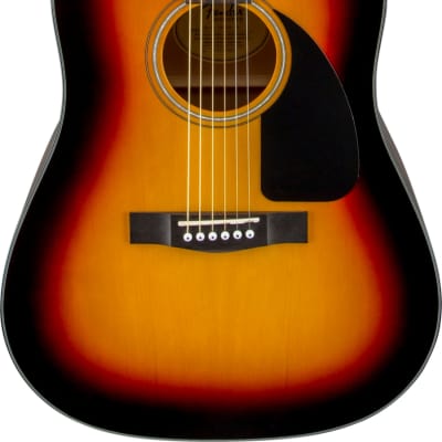 Fender CD-60 V3 Dreadnought Acoustic Guitar, Sunburst w/ Hard Case image 1