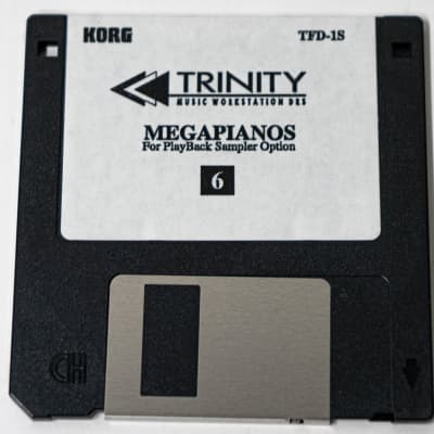 Korg Trinity Mega Pianos Playback Sampler Option TFD-1S (Disks 1-7) - Set image 7