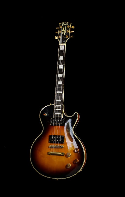 Burny RLC-70 Les Paul Custom MIJ Tobacco Sunburst Early 90s