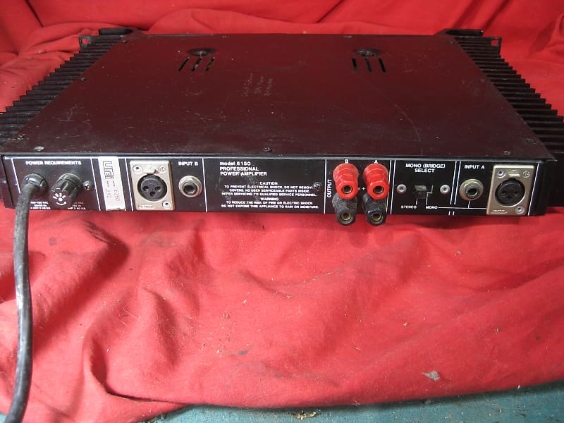 Vintage JBL UREI 6150 Stereo Power Amp | Reverb