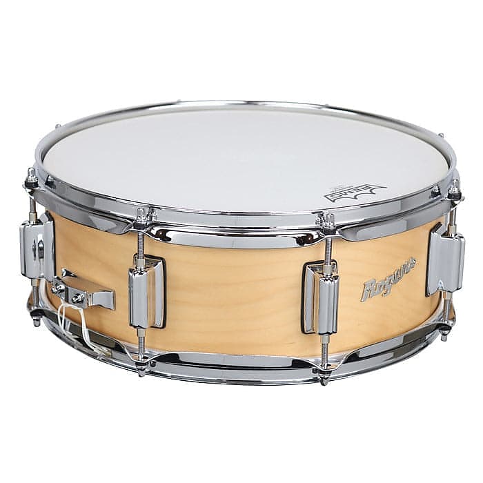 Rogers Powertone Wood Shell Snare Drum 14x5 Satin Natural image 1