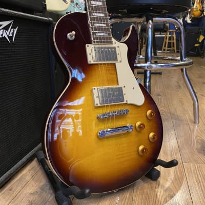 Cort CR250 VB Classic Rock Series Single Cutaway Flame Maple Top HH 2010s - Vintage Burst for sale