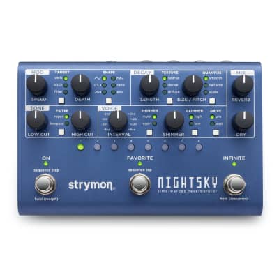 Strymon NightSky Time-Warped Reverberator Reverb Effects Pedal image 1