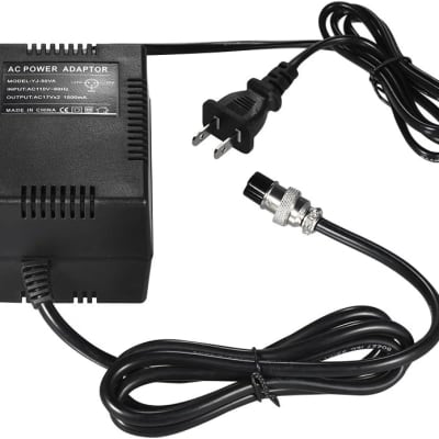 High-power Mixing Console Mixer Power Supply AC Adapter 17V 1500mA 50W 3-Pin Connector 110V Input US Plug for Yamaha MG16/6FX/MG166C/MG166CX and Other 10-Channel or above Mixing Consoles