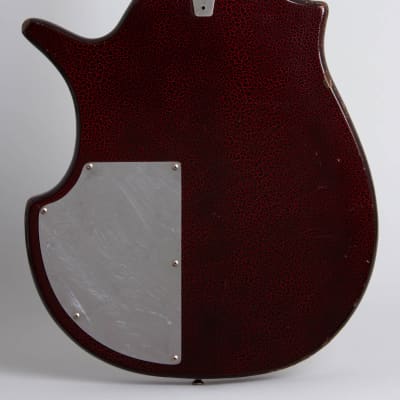 Coral Vincent Bell Sitar Semi-Hollow Body Electric Guitar, made by Danelectro (1968), ser. #828028, black tolex hard shell case. image 4