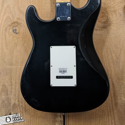 Samick DS-100BK Stratocaster-Style Electric Guitar Black 1990s image 4