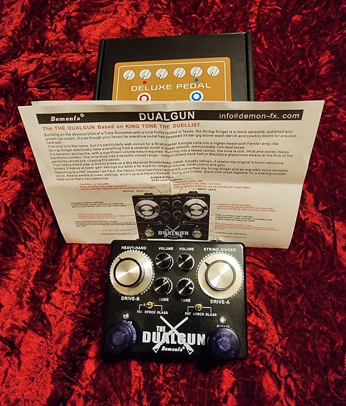 【美品】Demonfx The DualGun DemonFx The Dual Gun Overdrive Electric Guitar Pedal