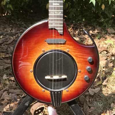Nechville Meteor 5 string electric banjo 2013 Sunburst image 11