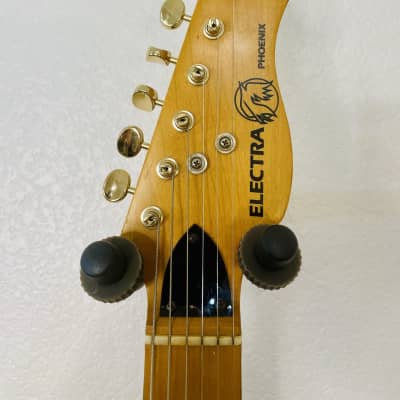 Electra Phoenix X110N Double Cut Ash Body Maple Neck Fretboard Matsumoku Japan 1983 - Natural image 12