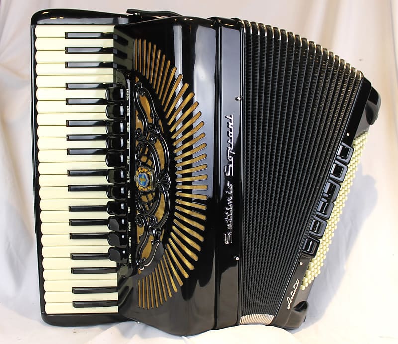 NEW Black Settimio Soprani Artist VI Piano Accordion LMMH 41 120