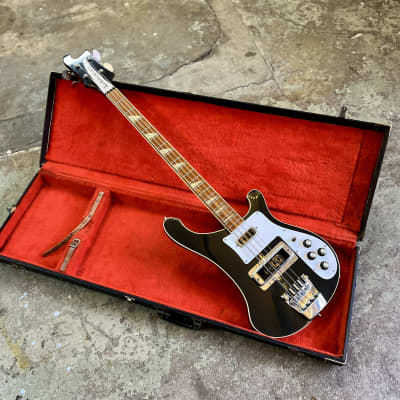 Rickenbacker 4001 Bass guitar 1977 - Jetglo original vintage USA image 1