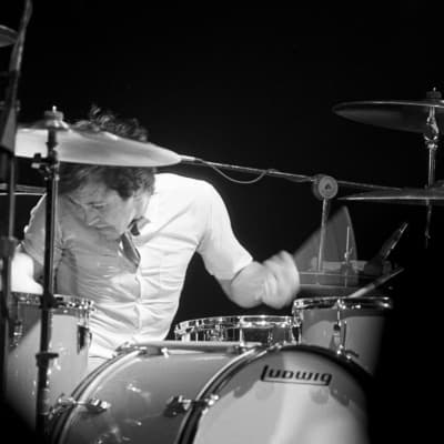 The Romantics, Jimmy Marinos' Custom Pink 1981 Ludwig Drum Set. Authenticated! image 5