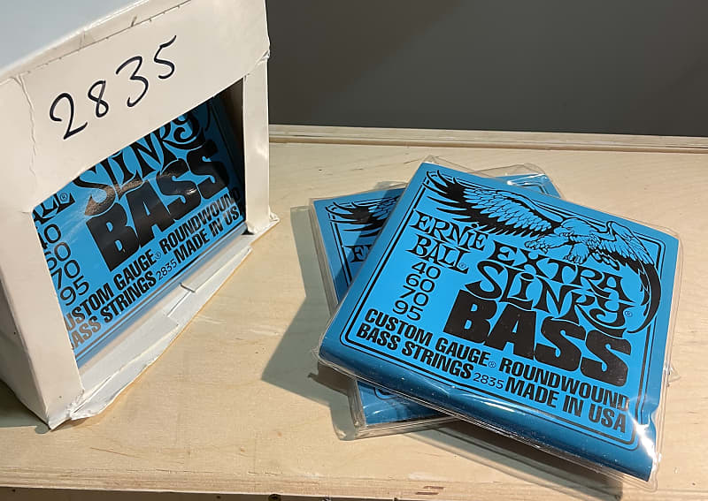 Ernie Ball (2 x Packs) Extra Slinky Bass 2835 Reverb