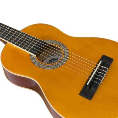 Tiger CLG2-LH-44 Full Size Left Handed Classical Spanish Guitar Pack, Nylon Strings image 4