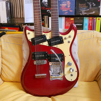 Mosrite Joe Maphis Double-neck 1966 - Candy Apple Red image 1
