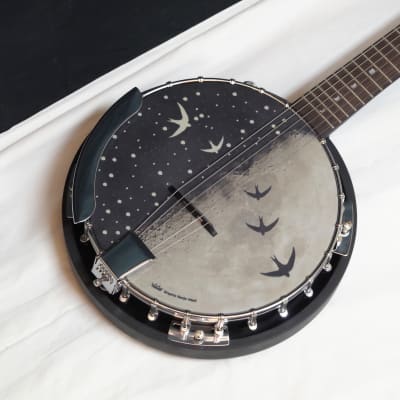 LUNA Moonbird Bluegrass RESONATOR 6-string electric BANJITAR Banjo GUITAR new image 2