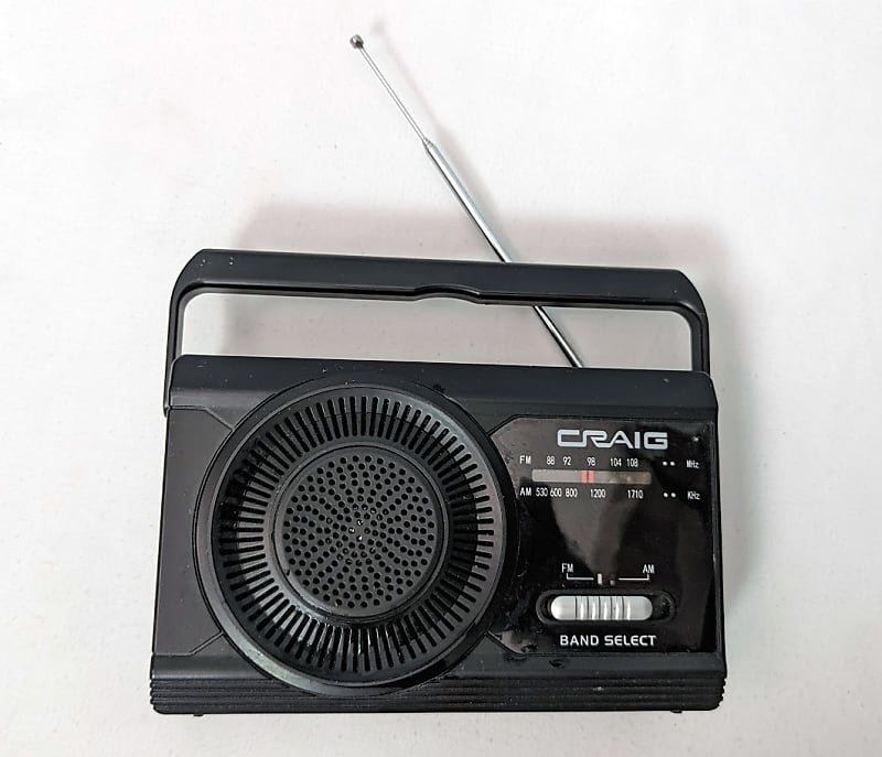 Craig CR4181 Portable AM / FM Radio - Black  			