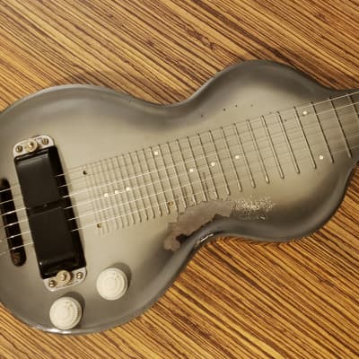 1949 Rickenbacher 1950 Electro NS-6 Rickenbacker Lap Steel Vintage Guitar 40’s 50’s Metal Shaded Grey Rare White Plastics image 2