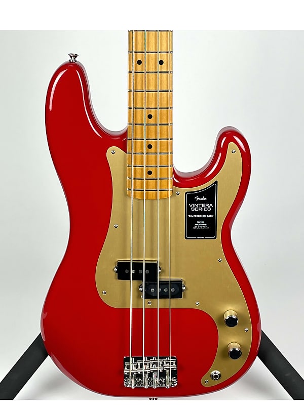 Fender Vintera '50s Precision Bass Dakota Red 4-String Electric Bass w/Case