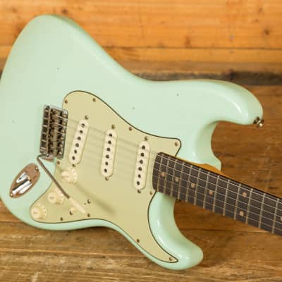 Fender Custom Shop Ltd 60 Stratocaster Journeyman Faded Aged Surf Green image 5