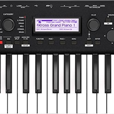 Korg KROSS288MB 88 Key Natural Weighted Hammer Action Synthesizer/Workstation Keyboard Matte Black w/ Pedal, Stand, Cloth image 2