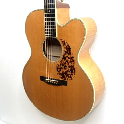 Triggs Acoustic Jumbo Cutaway 2010 - Blonde Flame Maple image 6
