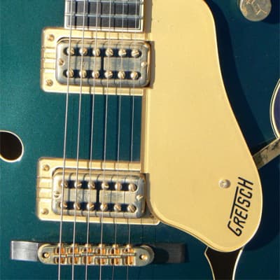 2015 Gretsch G6196-59GTE Country Club '59 Reissue: Cadillac Green, TV Jones Filter'Trons, Trestle Braced, 25 1/2" Scale, Bigsby, Clean! image 4