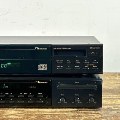 Nakamichi R-1 AM/FM Stereo Receiver & CP-1 CD/Cassette Combo Player 1990's - Black image 3