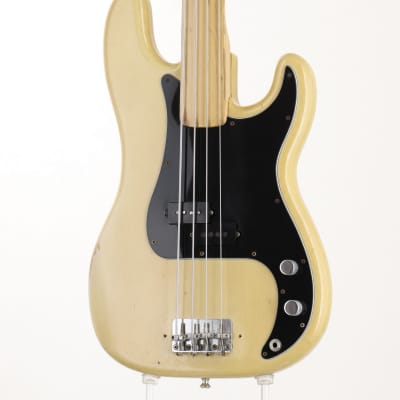 FENDER 1976 Precision Bass Blonde Maple Fletless (S/N:704536) [02