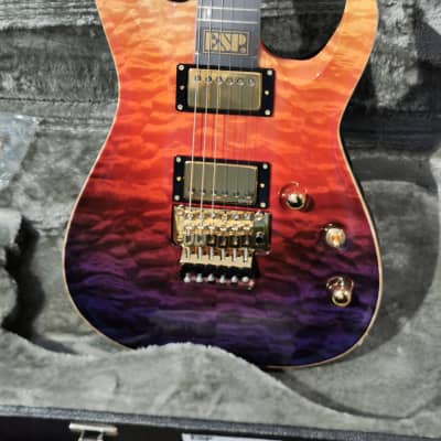 ESP Horizon CTM FR See Thru Pink Purple Gradation Finish High-End Guitar image 23