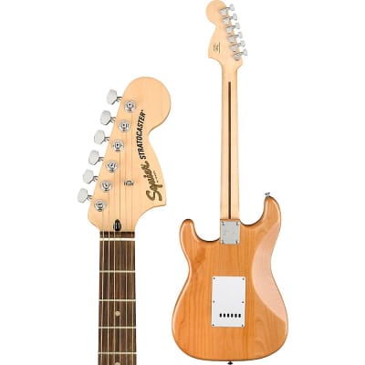 Squier Affinity Series Stratocaster HSS Limited-Edition Electric Guitar Natural image 4