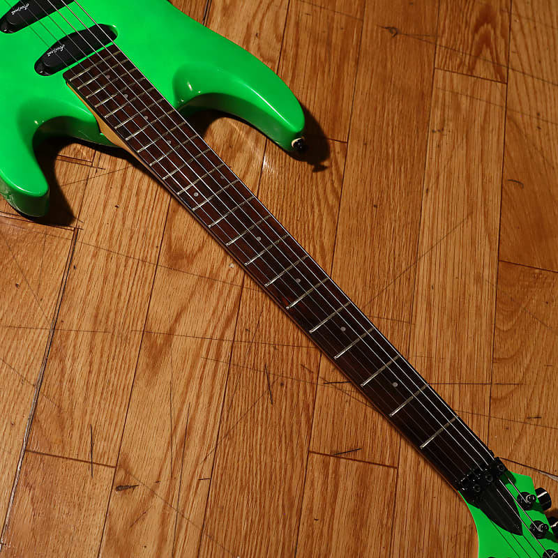 Aria Pro II Magna MA-480 Early 90s - Fluorescent Green | Reverb