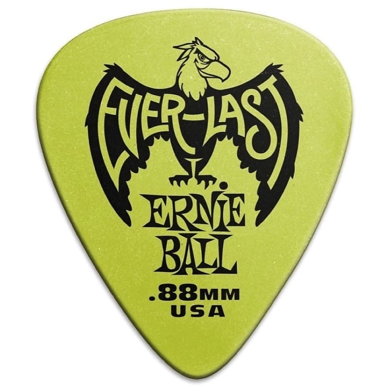 Ernie Ball Everlast Guitar Picks (12-Pack), Green image 1