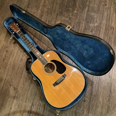 Yamaki YW-25 MIJ Acoustic Guitar Late 1970s Japan Natural - w/ Case image 12
