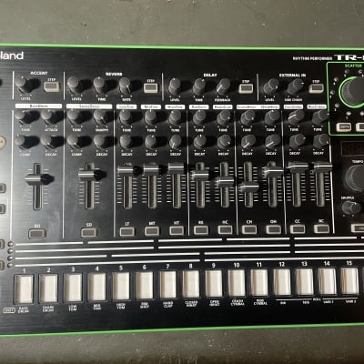 Roland TR-8 with 7X7-TR8 expansion (boxed, single LED failed)