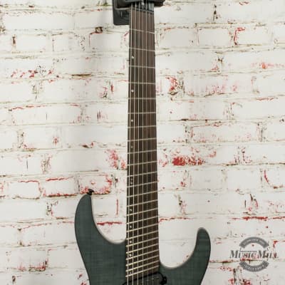 LTD by ESP M-1007 Multi-Scale - See Thru Black Satin Electric Guitar x0965 image 3