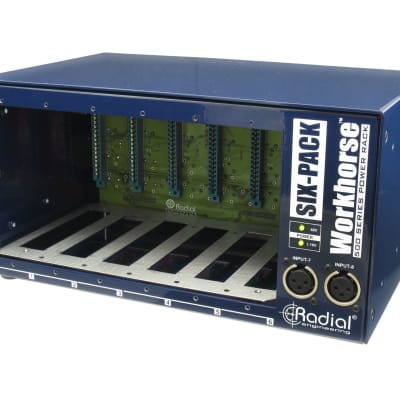Radial Engineering Six Pack 6-Space 500 Series Power Rack | Reverb