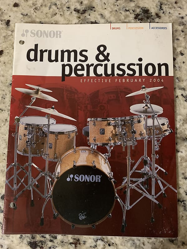 Sonor Drum Catalog 2004 Reverb