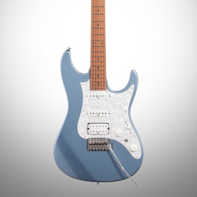 Ibanez AZ-2204F Prestige Electric Guitar (with Case), Ice Blue Metallic image 2