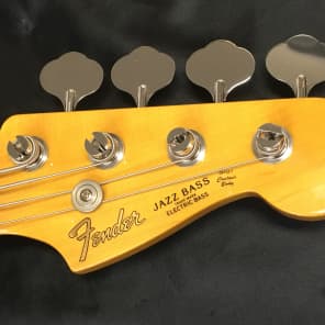 Fender Japan Jazz Bass JB62 '62 Vintage Reissue Alder USA pickups 1999-2002 Three Tone Sunburst image 11