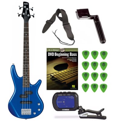 Ibanez GSRM20SLB Mikro Bass Guitar (Starlight Blue) + Free DVD, Guitar Pics, Strap, String Winder, and Tuner image 1