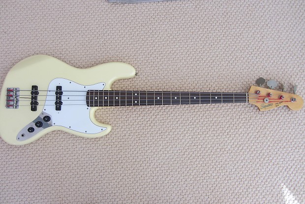 1988 Fender Squier Jazz Bass MIJ / Kamen Gig Bag - Boss TU Bass Tuner /  Strings