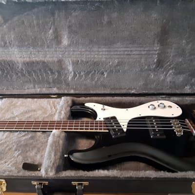 Mosrite Ventures Bass 2 Pickup Version 1966-67 Black with Hardshell Case by Guitars For Vets image 13